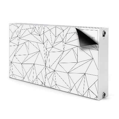 Decorative radiator mat Simple triangles