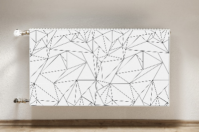 Decorative radiator mat Simple triangles