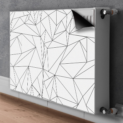 Decorative radiator mat Simple triangles