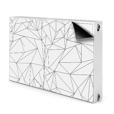 Decorative radiator mat Simple triangles