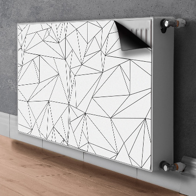 Decorative radiator mat Simple triangles