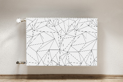 Decorative radiator mat Simple triangles