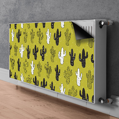 Decorative radiator cover Cacti