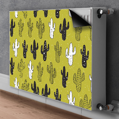 Decorative radiator cover Cacti