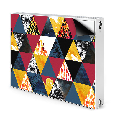 Magnetic radiator cover Mosaic of triangles