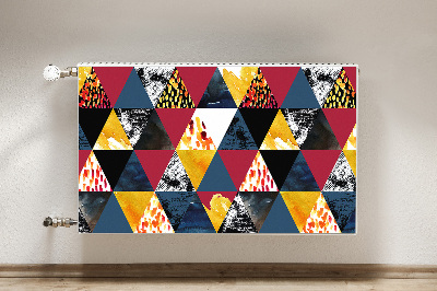 Magnetic radiator cover Mosaic of triangles