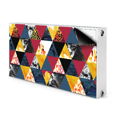 Magnetic radiator cover Mosaic of triangles