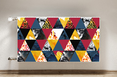 Magnetic radiator cover Mosaic of triangles