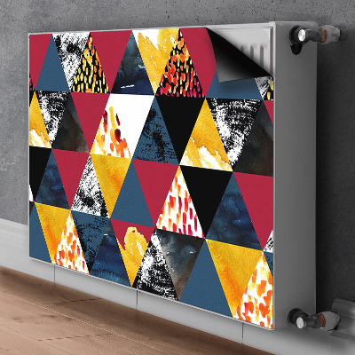 Magnetic radiator cover Mosaic of triangles