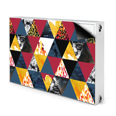 Magnetic radiator cover Mosaic of triangles