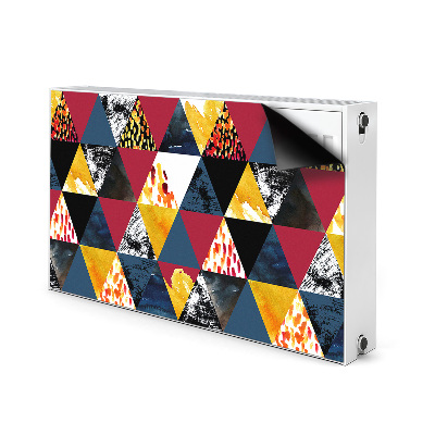 Magnetic radiator cover Mosaic of triangles