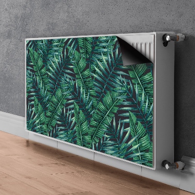 Decorative radiator cover Tropical leaves