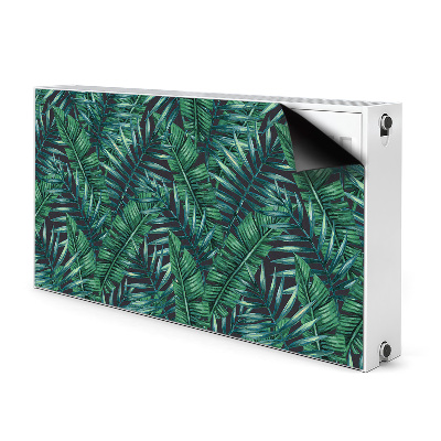 Decorative radiator cover Tropical leaves