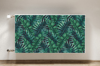 Decorative radiator cover Tropical leaves