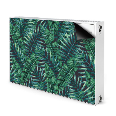 Decorative radiator cover Tropical leaves