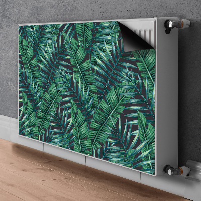 Decorative radiator cover Tropical leaves