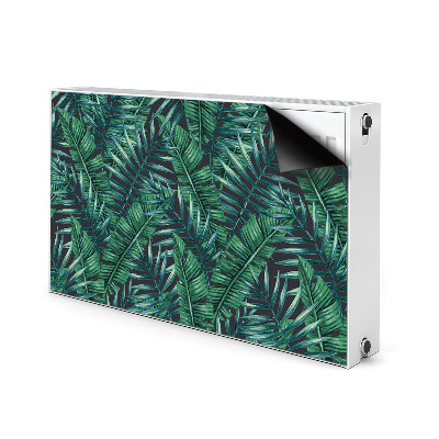 Decorative radiator cover Tropical leaves