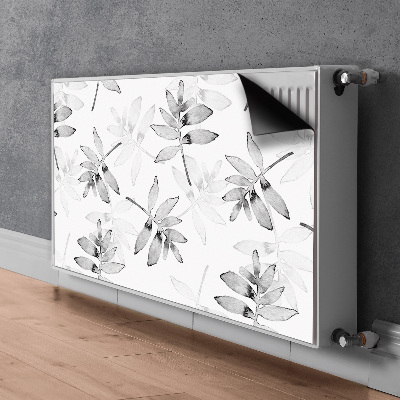 Printed radiator mat Leaves without color