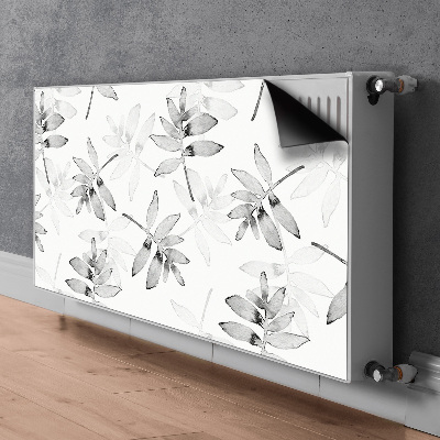 Printed radiator mat Leaves without color