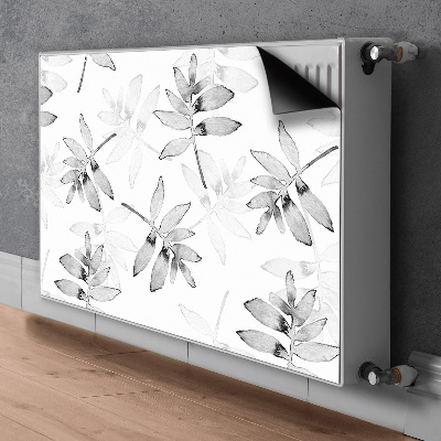 Printed radiator mat Leaves without color