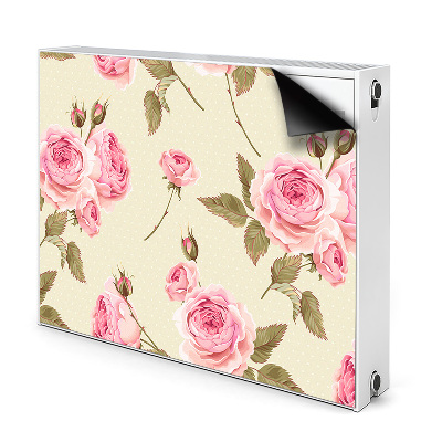 Magnetic radiator mat English roses