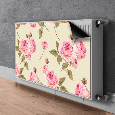 Magnetic radiator mat English roses