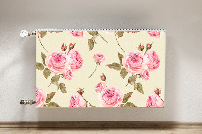 Magnetic radiator mat English roses