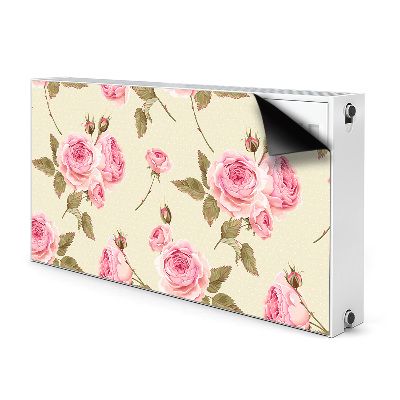 Magnetic radiator mat English roses