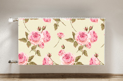 Magnetic radiator mat English roses