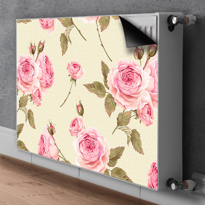 Magnetic radiator mat English roses