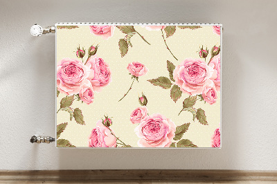 Magnetic radiator mat English roses