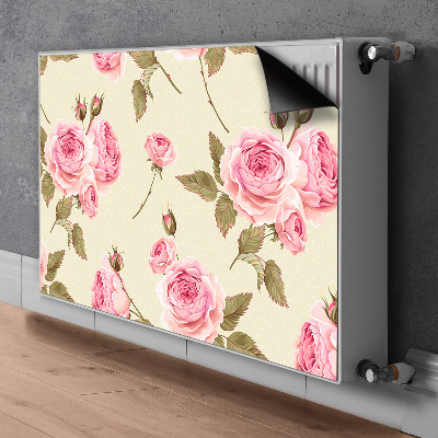 Magnetic radiator mat English roses