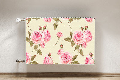 Magnetic radiator mat English roses