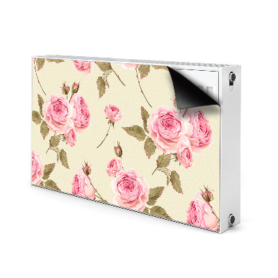 Magnetic radiator mat English roses