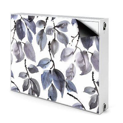 Decorative radiator cover Gray branches