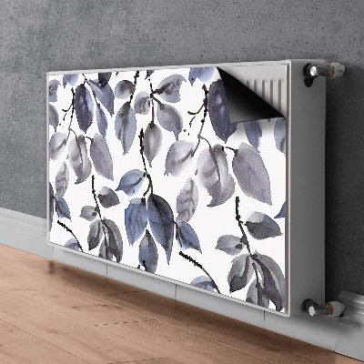 Decorative radiator cover Gray branches