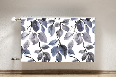 Decorative radiator cover Gray branches