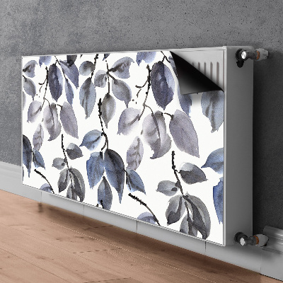 Decorative radiator cover Gray branches