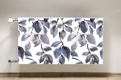 Decorative radiator cover Gray branches