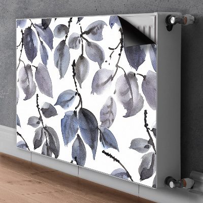 Decorative radiator cover Gray branches