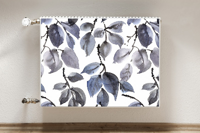 Decorative radiator cover Gray branches