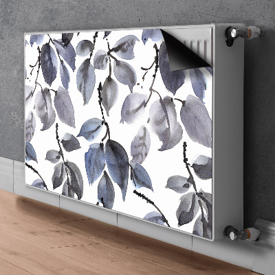 Decorative radiator cover Gray branches