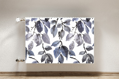 Decorative radiator cover Gray branches