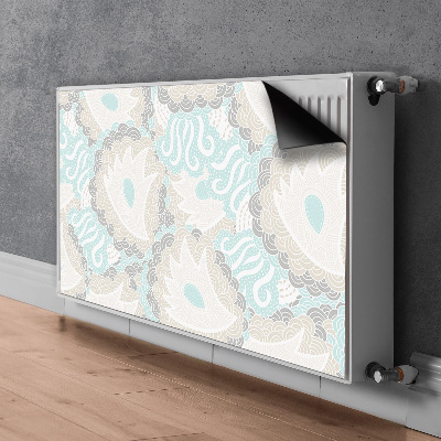 Printed radiator mat Pastel flowers