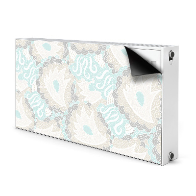 Printed radiator mat Pastel flowers