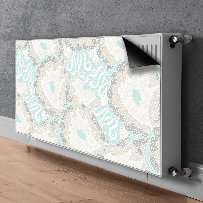 Printed radiator mat Pastel flowers