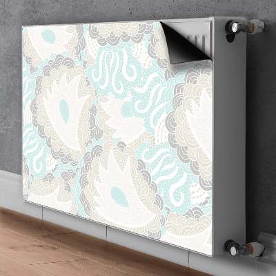 Printed radiator mat Pastel flowers