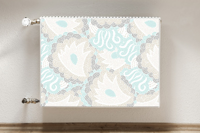 Printed radiator mat Pastel flowers