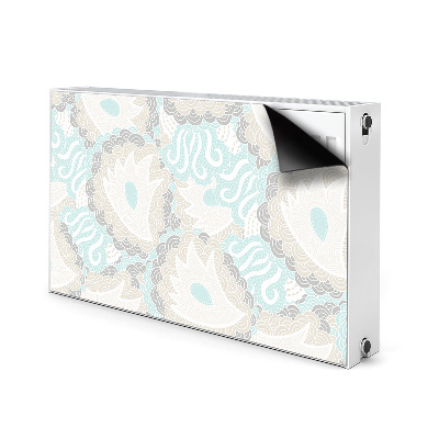 Printed radiator mat Pastel flowers