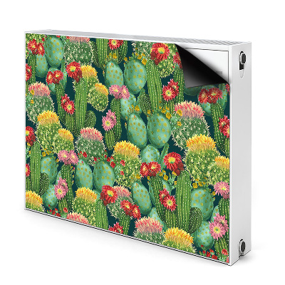 Printed radiator mat Flowering cacti